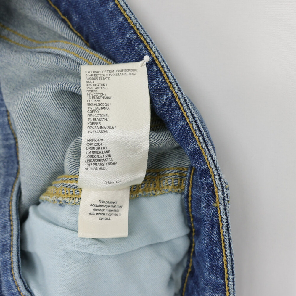 Pilcro Kenna Jeans Womens 29 Blue Mid Rise Heritage Curved Wide Barrel Leg - Picture 11 of 11